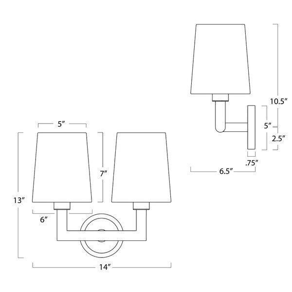 Legend Sconce Double